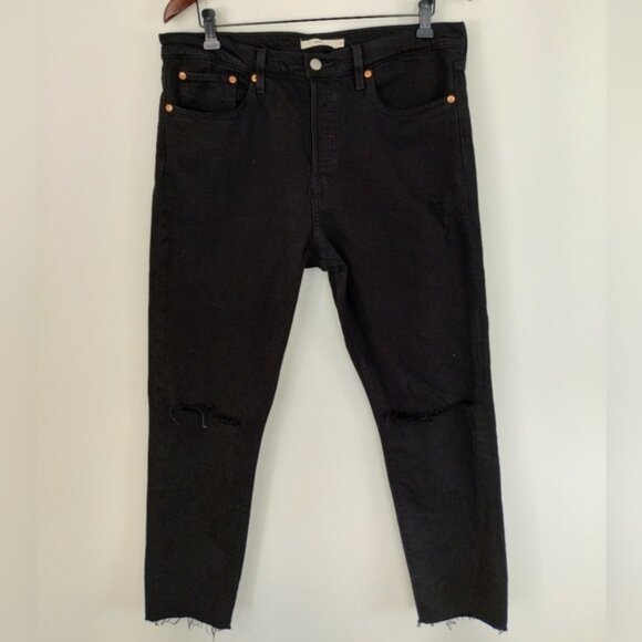 Levi's Wedgie Icon Jeans in Black Desert Size 31 (Fits 34x28) - Picture 1 of 15